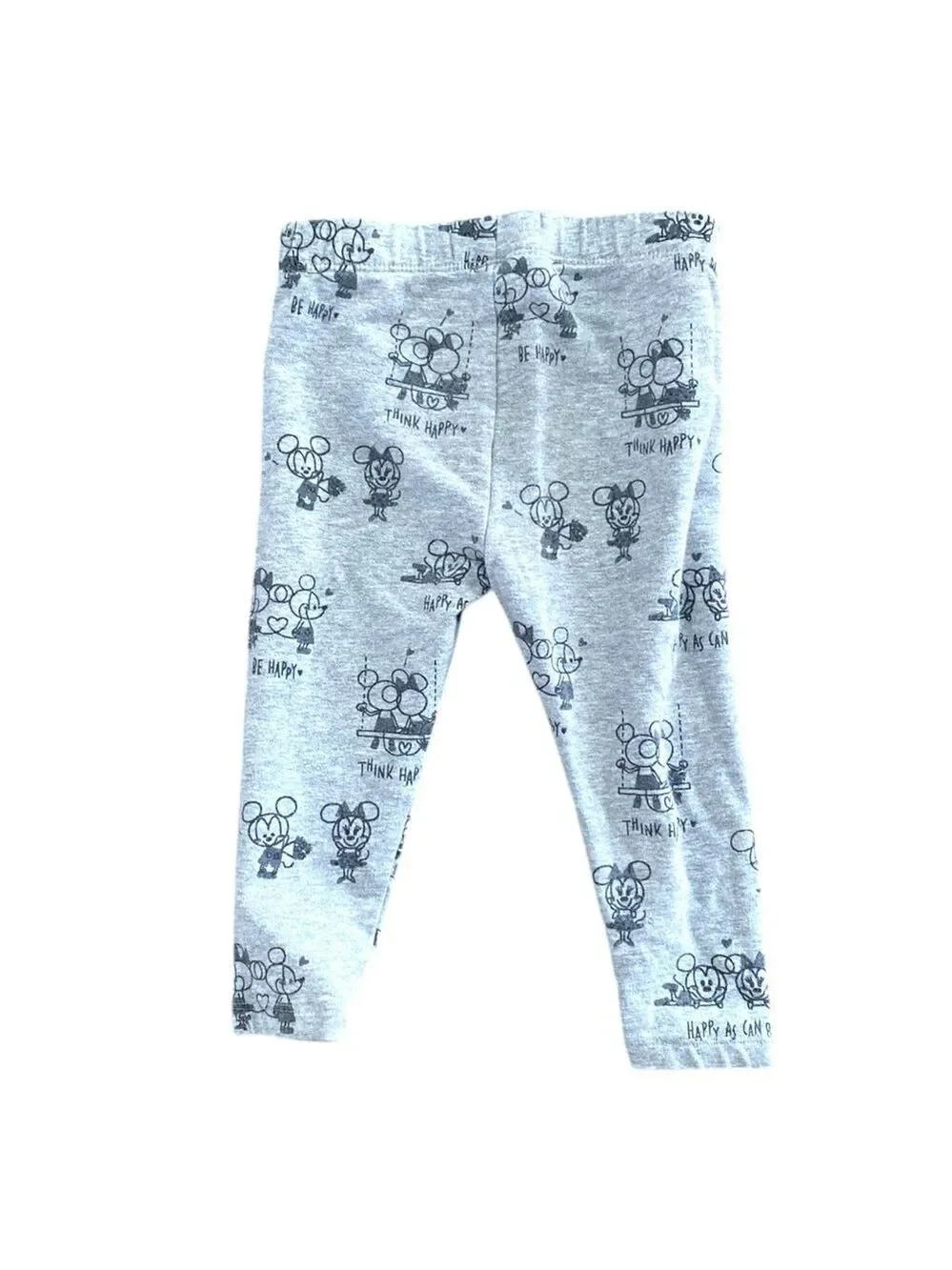 Baby Gap Disney 18–24M Mickey & Minnie Gray Dress + Pants Outfit